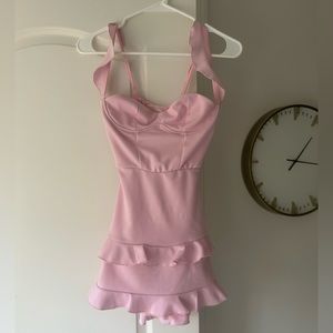 Lucy in the Sky Brandi Ruffle Corset Dress